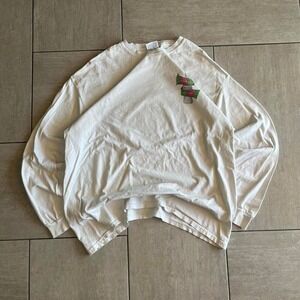 Hanes Coca-Cola Polar Bear Holiday Long Sleeve Graphic Tee White XL